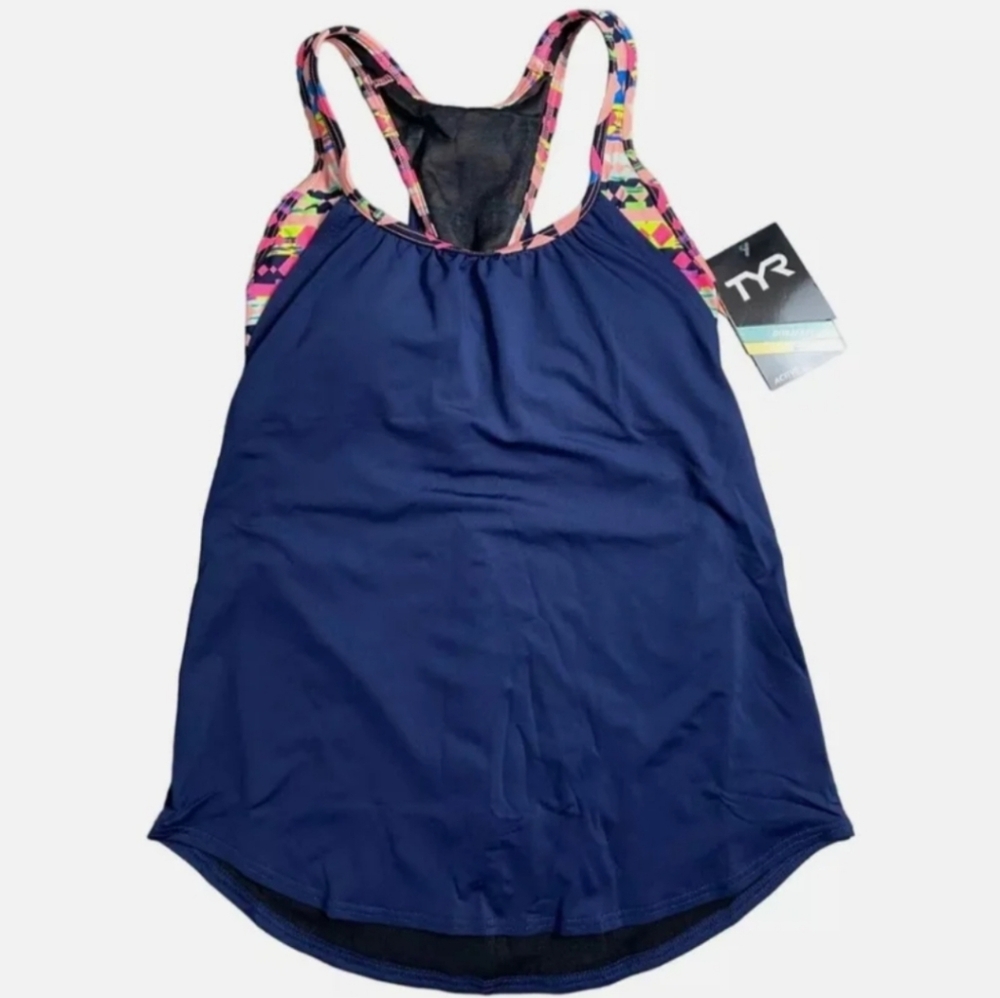 TYR Durafast Navy Blue Tankini